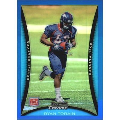 2008 Bowman Chrome Blue Refractors #BC79 Ryan Torain