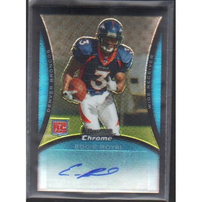 2008 Bowman Chrome Rookie Autographs #BC91 Eddie Royal D