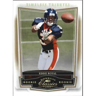 2008 Donruss Classics Timeless Tributes Gold #191 Eddie Royal
