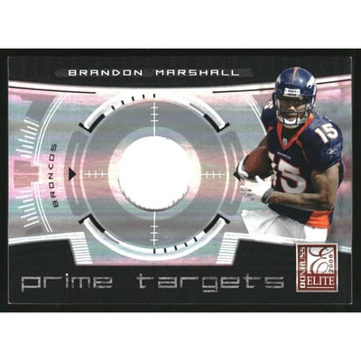 2008 Donruss Elite Prime Targets Jerseys #8 Brandon Marshall