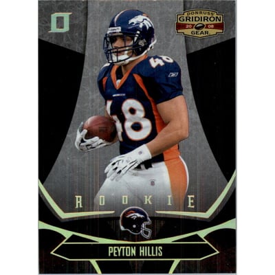 2008 Donruss Gridiron Gear Gold Holofoil O's #179 Peyton Hillis