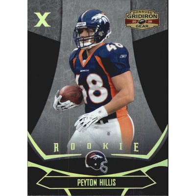 2008 Donruss Gridiron Gear Gold Holofoil X's #179 Peyton Hillis