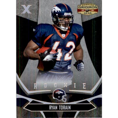 2008 Donruss Gridiron Gear Gold Holofoil X's #185 Ryan Torain