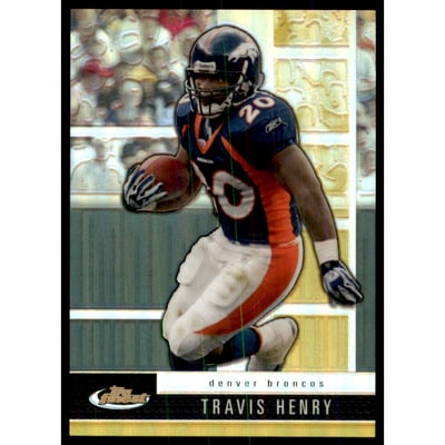 2008 Finest Gold Refractors/Xfractors #50 Travis Henry