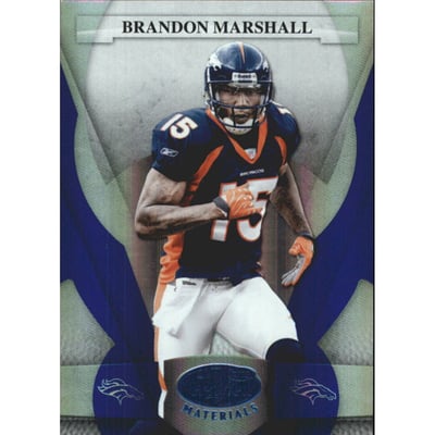 2008 Leaf Certified Materials Mirror Blue #39 Brandon Marshall
