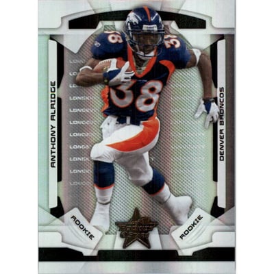 2008 Leaf Rookies and Stars Longevity Parallel Black #118 Anthony Alridge