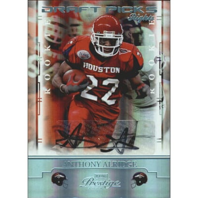 2008 Playoff Prestige Draft Picks Rights Autographs #107 Anthony Alridge/250