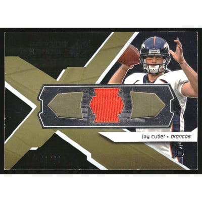 2008 SPx Winning Materials Unique Shape 50 #WMCU Jay Cutler