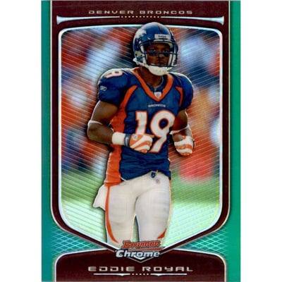 2009 Bowman Chrome Green Refractors #73 Eddie Royal
