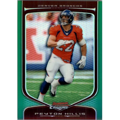 2009 Bowman Chrome Green Refractors #89 Peyton Hillis