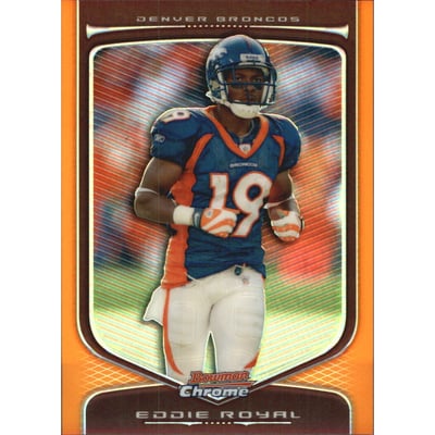 2009 Bowman Chrome Orange Refractors #73 Eddie Royal