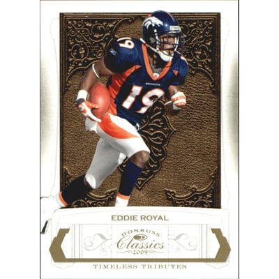 2009 Donruss Classics Timeless Tributes Gold #32 Eddie Royal