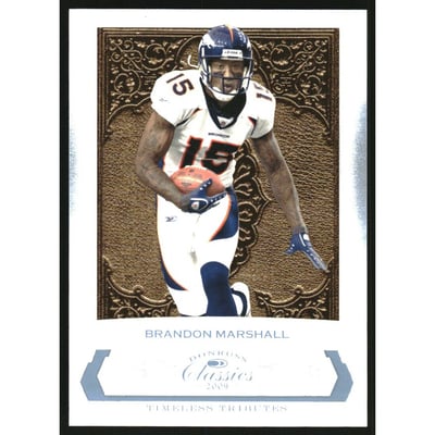 2009 Donruss Classics Timeless Tributes Platinum #31 Brandon Marshall