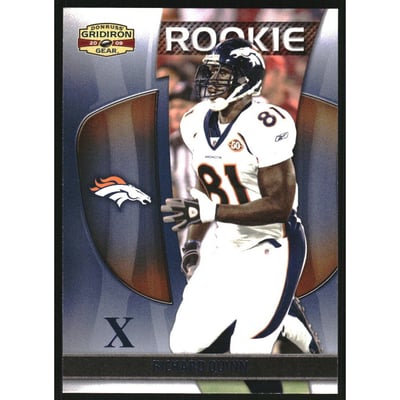 2009 Donruss Gridiron Gear Platinum X's #187 Richard Quinn