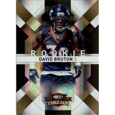 2009 Donruss Threads Gold Holofoil #129 David Bruton