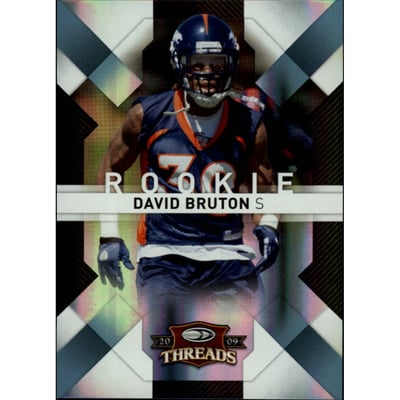 2009 Donruss Threads Platinum Holofoil #129 David Bruton