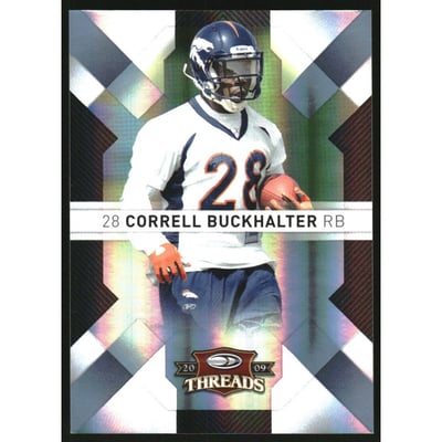 2009 Donruss Threads Platinum Holofoil #31 Correll Buckhalter