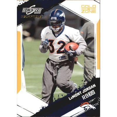 2009 Score Inscriptions Gold Zone #174 LaMont Jordan