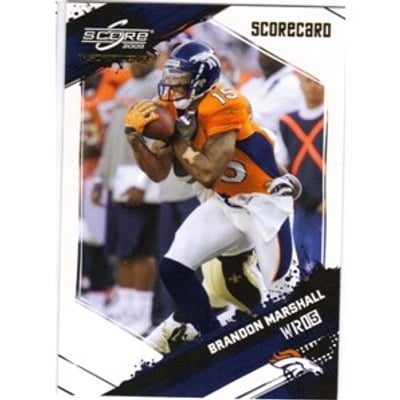 2009 Score Inscriptions Scorecard #84 Brandon Marshall