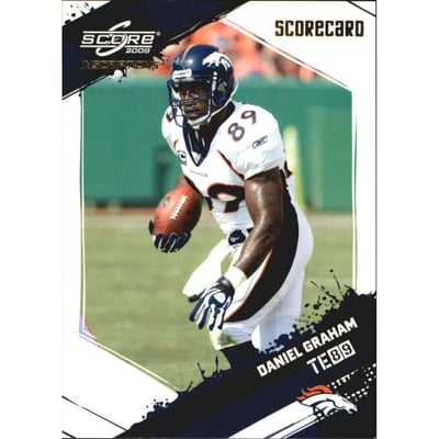 2009 Score Inscriptions Scorecard #87 Daniel Graham