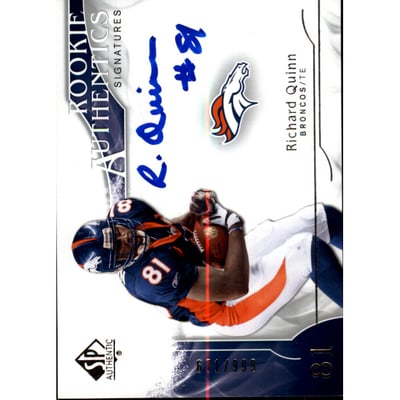 2009 SP Authentic #327 Richard Quinn AU RC