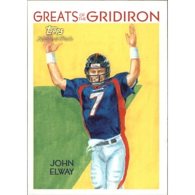 2009 Topps National Chicle Greats of the Gridiron #GG7 John Elway