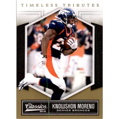 2010 Classics Timeless Tributes Gold #30 Knowshon Moreno