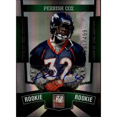 2010 Donruss Elite Turn of the Century Autographs #166 Perrish Cox/499