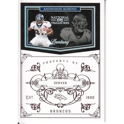 2010 Playoff National Treasures Century Silver #44 Knowshon Moreno