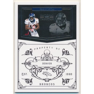2010 Playoff National Treasures #43 Eddie Royal