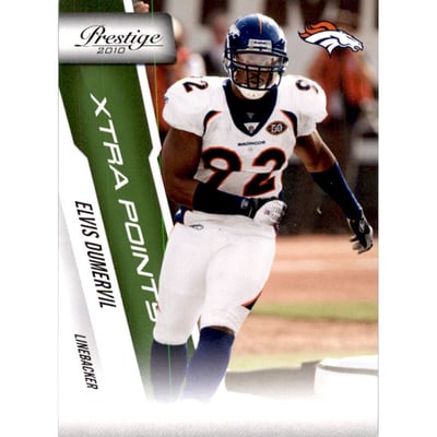 2010 Prestige Xtra Points Green #60 Elvis Dumervil
