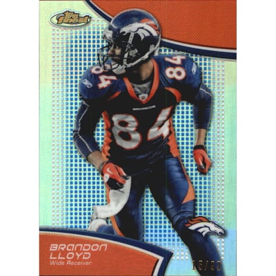 2011 Finest Blue Refractors #64 Brandon Lloyd