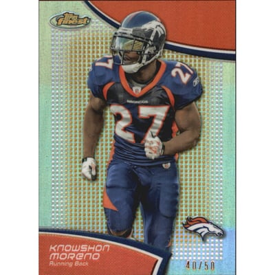 2011 Finest Gold Refractors #113 Knowshon Moreno