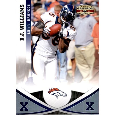 2011 Panini Gridiron Gear Platinum X's #69 D.J. Williams