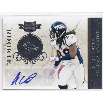 2011 Panini Plates and Patches Signatures Silver #161 Quinton Carter/86