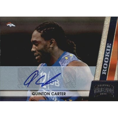 2011 Panini Threads Autographs Silver #227 Quinton Carter
