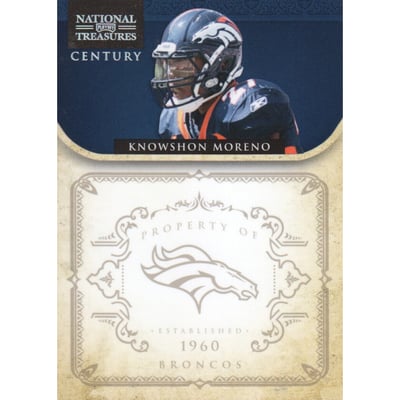 2011 Playoff National Treasures Century Silver #45 Knowshon Moreno