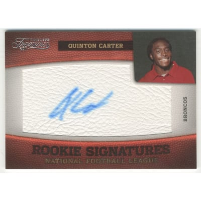 2011 Timeless Treasures #195 Quinton Carter AU/299 RC