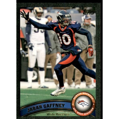 2011 Topps Black #406 Jabar Gaffney
