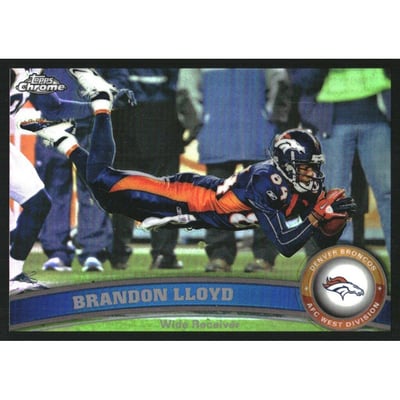 2011 Topps Chrome Black Refractors #162 Brandon Lloyd