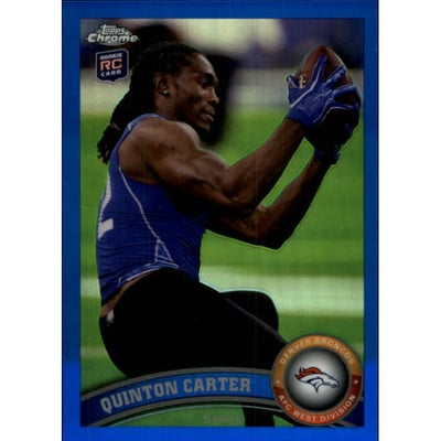 2011 Topps Chrome Blue Refractors #151 Quinton Carter