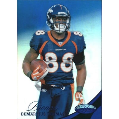 2012 Certified Mirror Blue #53 Demaryius Thomas