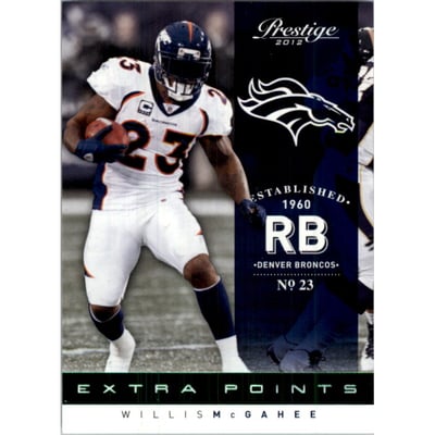 2012 Prestige Extra Points Green #57 Willis McGahee