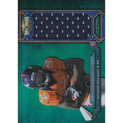 2012 Topps Triple Threads Rookie Jumbo Relics Emerald #TTRJR62 Ronnie Hillman