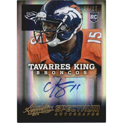 2013 Absolute Spectrum Gold Autographs #188 Tavarres King