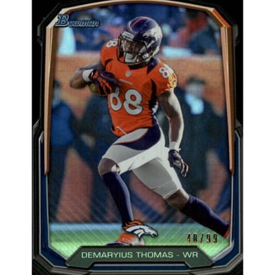 2013 Bowman Die Cut Prism #BDCDT Demaryius Thomas