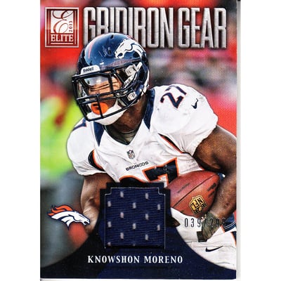 2013 Elite Gridiron Gear Jerseys #14 Knowshon Moreno/299