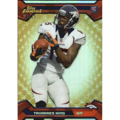 2013 Finest Gold Refractors #136 Tavarres King