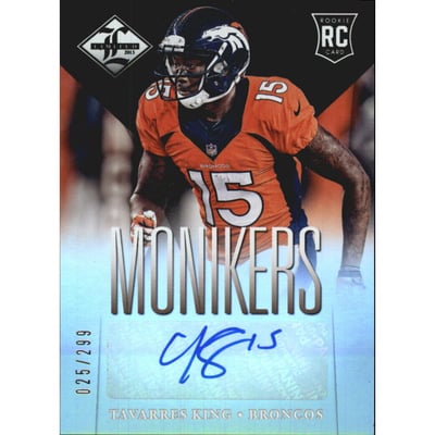 2013 Limited Monikers Autographs Silver #196 Tavarres King/299
