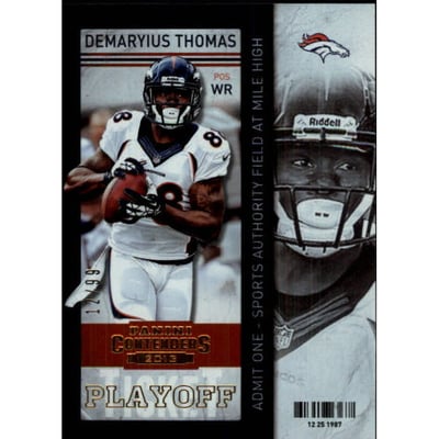 2013 Panini Contenders Playoff Ticket #15 Demaryius Thomas
